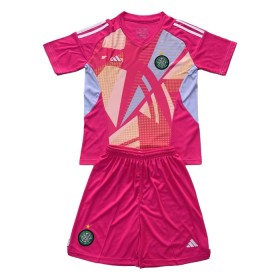 Celtic Brankářské Růžová 2024-25 - Dětské Fotbalové Dresy (S/S)